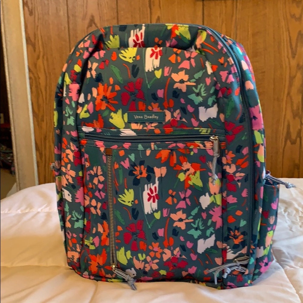 Vera Bradley Grand Backpack, Superbloom Sketch.